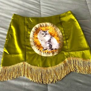 SHEIN cat fringe skirt